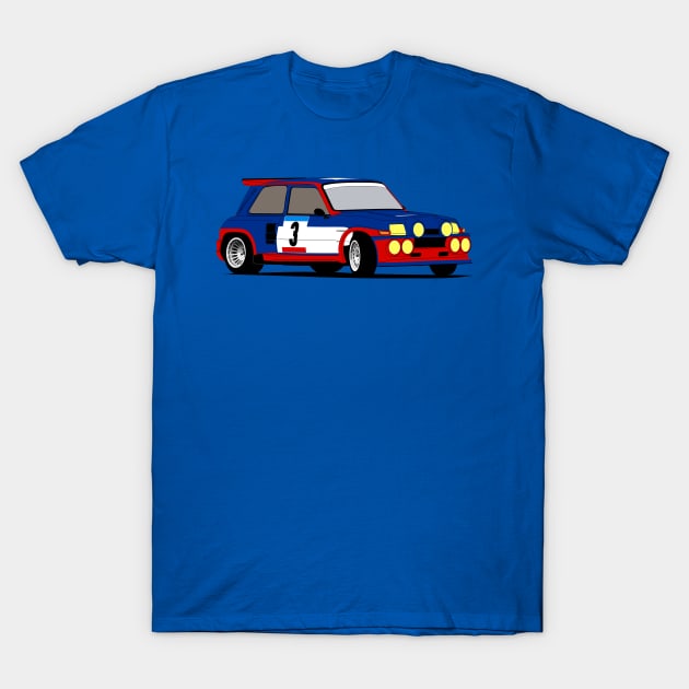 R5 Turbo T-Shirt by Maxyenko